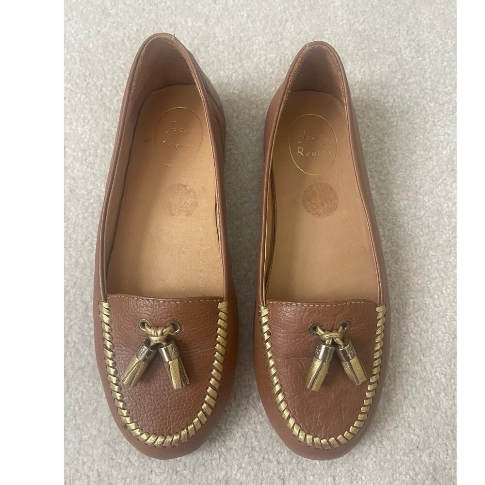 Jack Rogers Jack Rogers Terra Tassel Loafers - brown with metallic